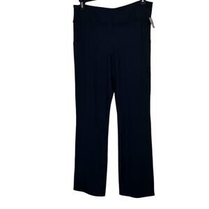 J. Jill Pure Jill Fit Yoga Pants Stretch Black Minimalist Athleisure W's Medium